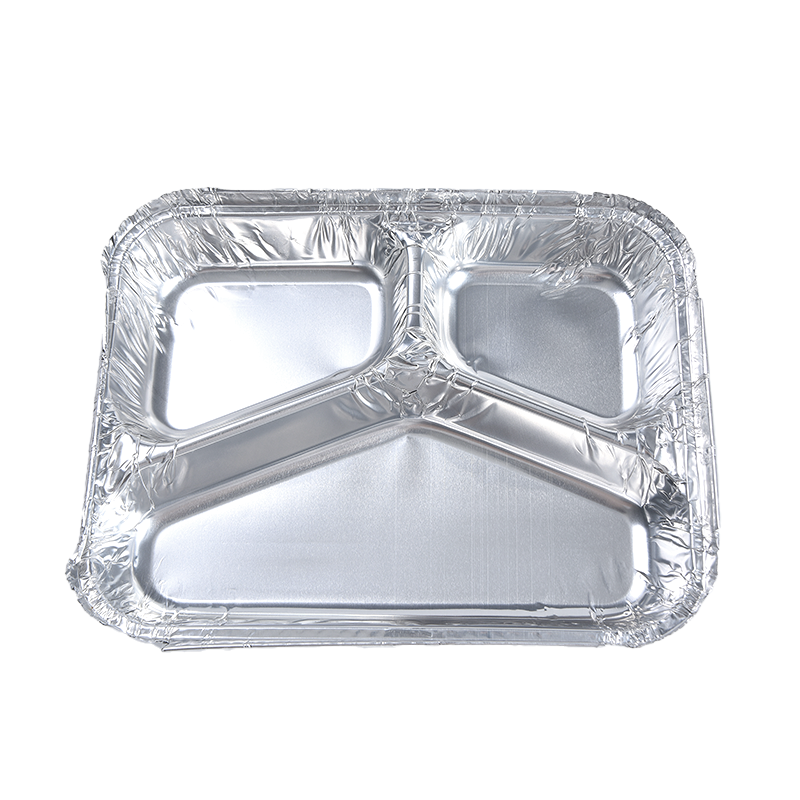 Oblong 3-kompartimento tray 227-3