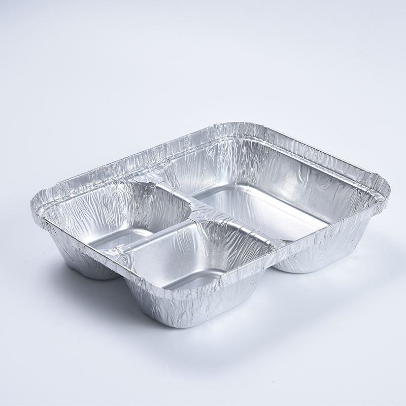 Oblong 3-kompartimento tray 223-3
