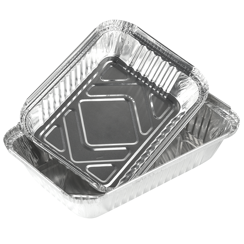 570ml oblong aluminyo foil container AK195
